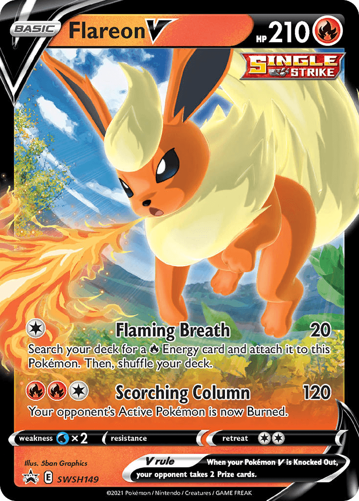Flareon V SWSH Black Star Promos