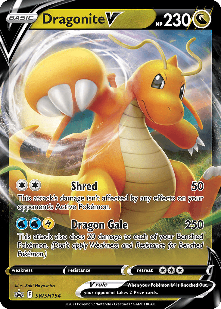 Dragonite V SWSH Black Star Promos
