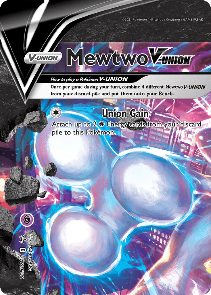 Mewtwo V-UNION SWSH Black Star Promos