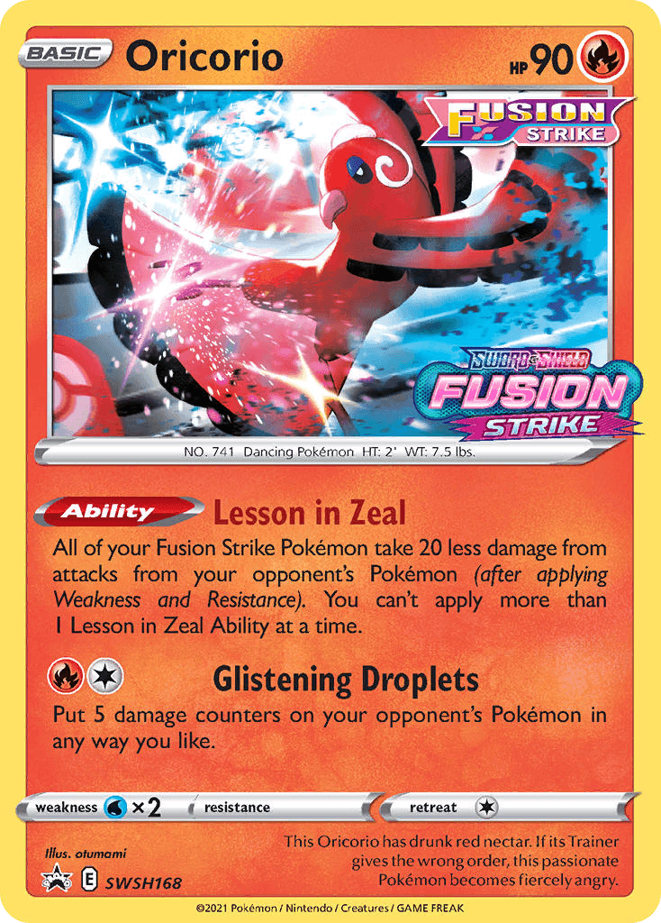 Oricorio SWSH Black Star Promos