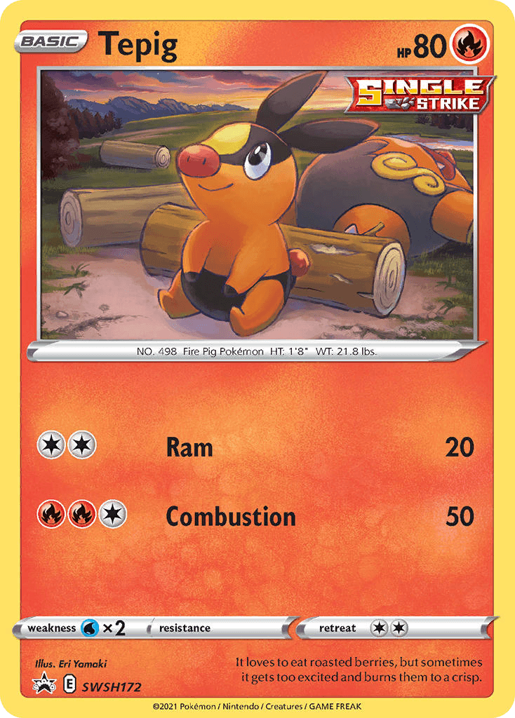 Tepig SWSH Black Star Promos