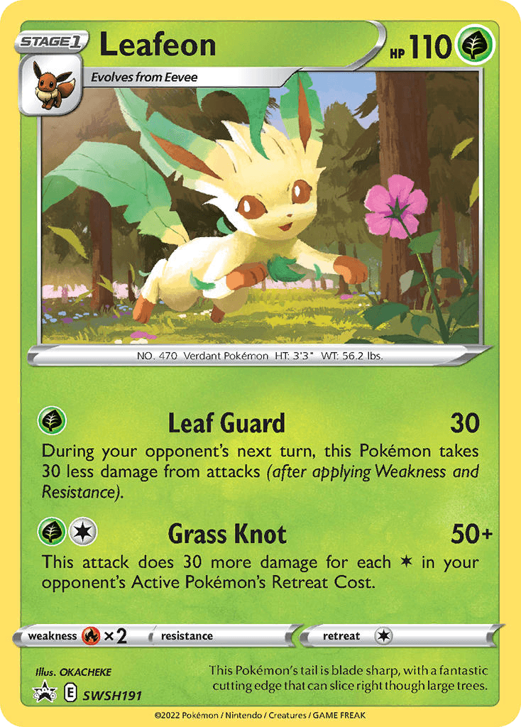 Leafeon SWSH Black Star Promos