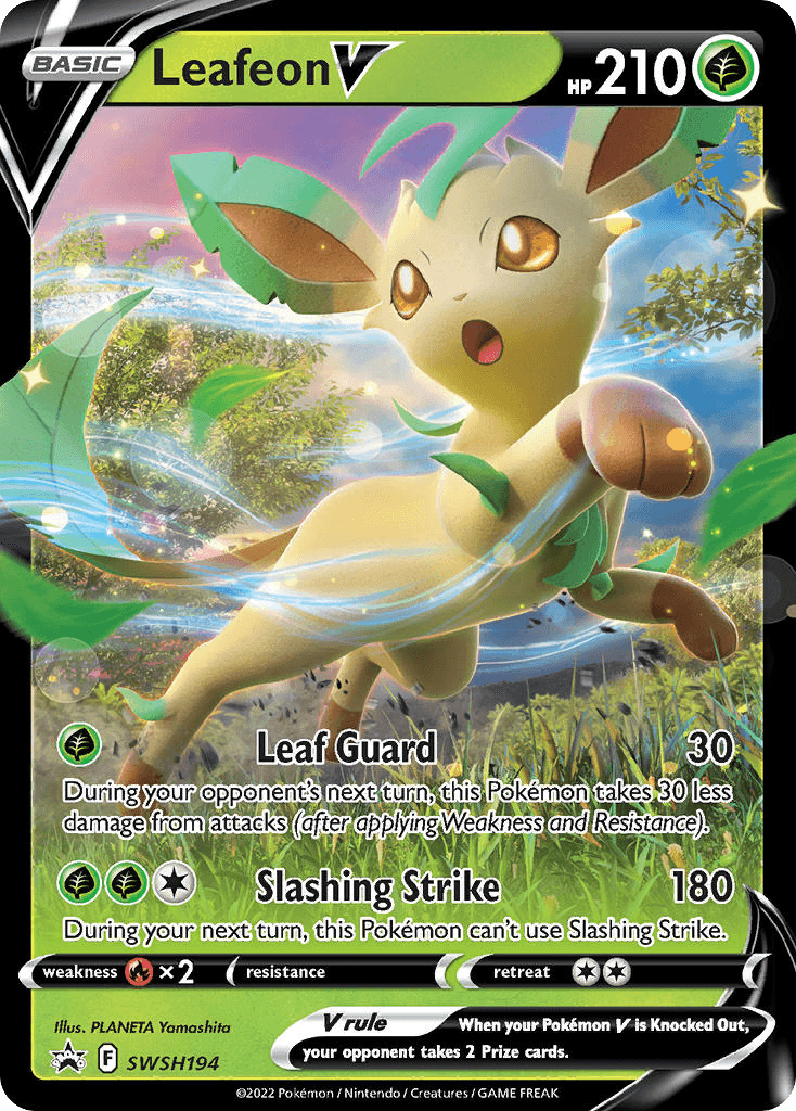 Leafeon V SWSH Black Star Promos