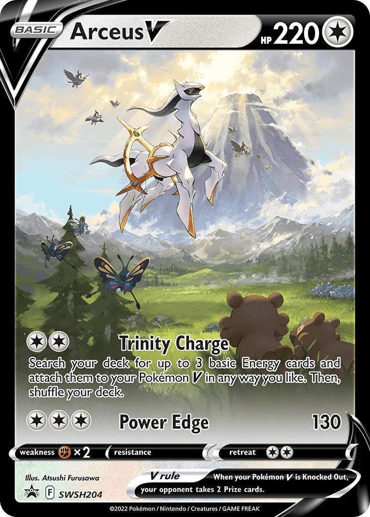 Arceus V SWSH Black Star Promos