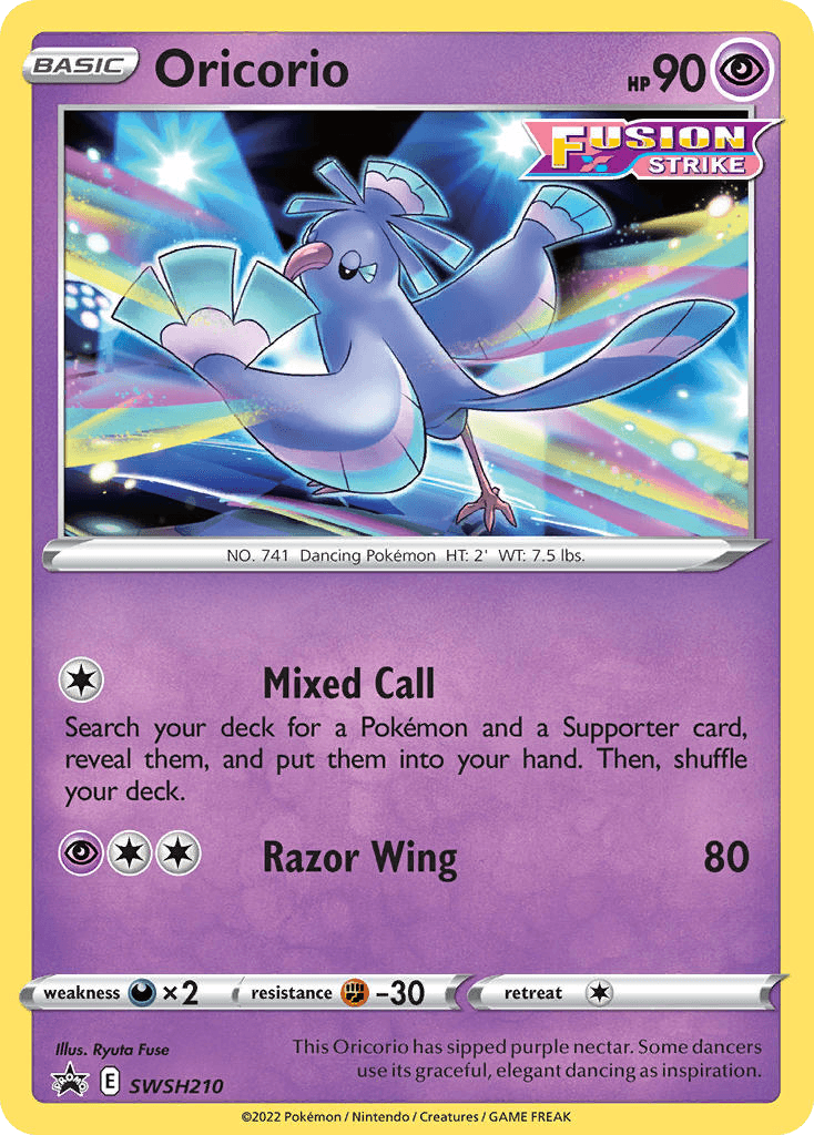 Oricorio SWSH Black Star Promos