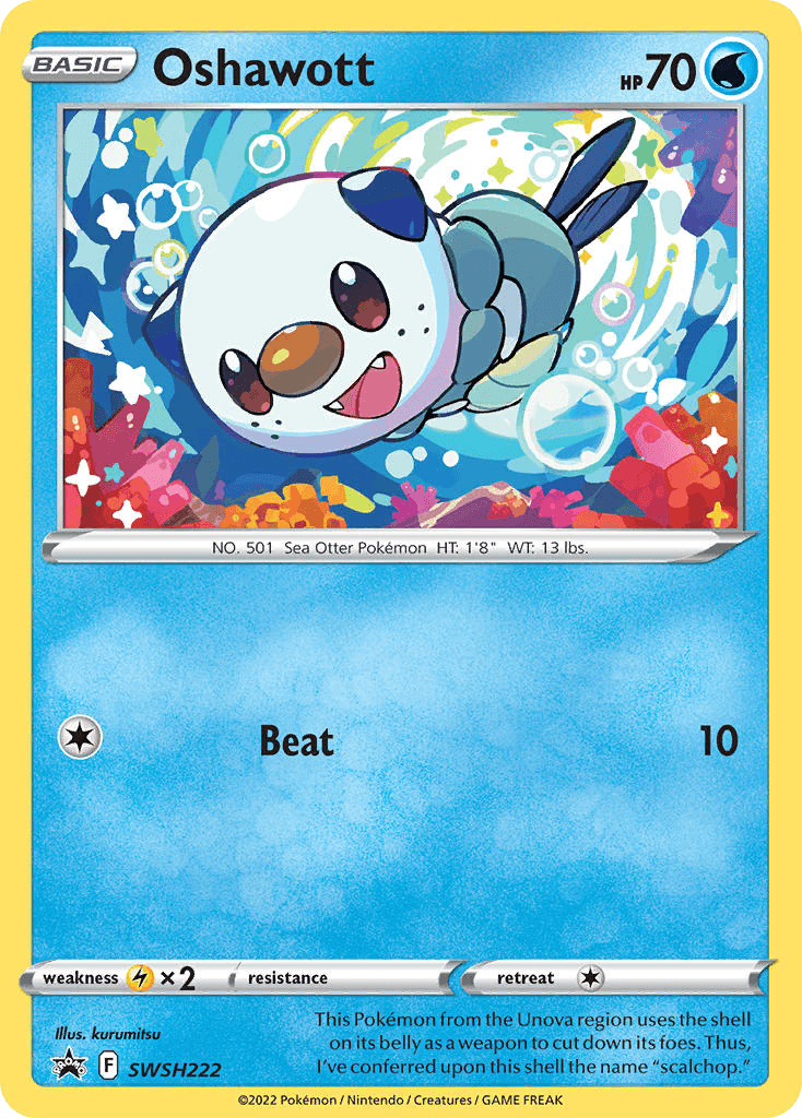 Oshawott SWSH Black Star Promos