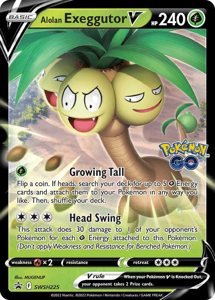 Alolan Exeggutor V SWSH Black Star Promos