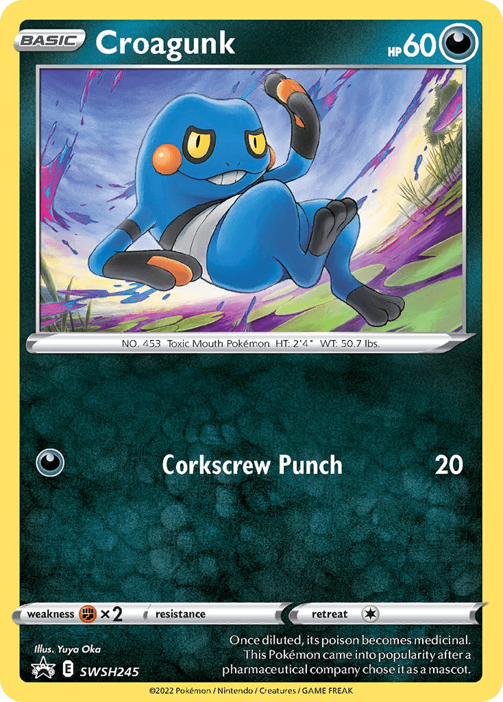 Croagunk SWSH Black Star Promos
