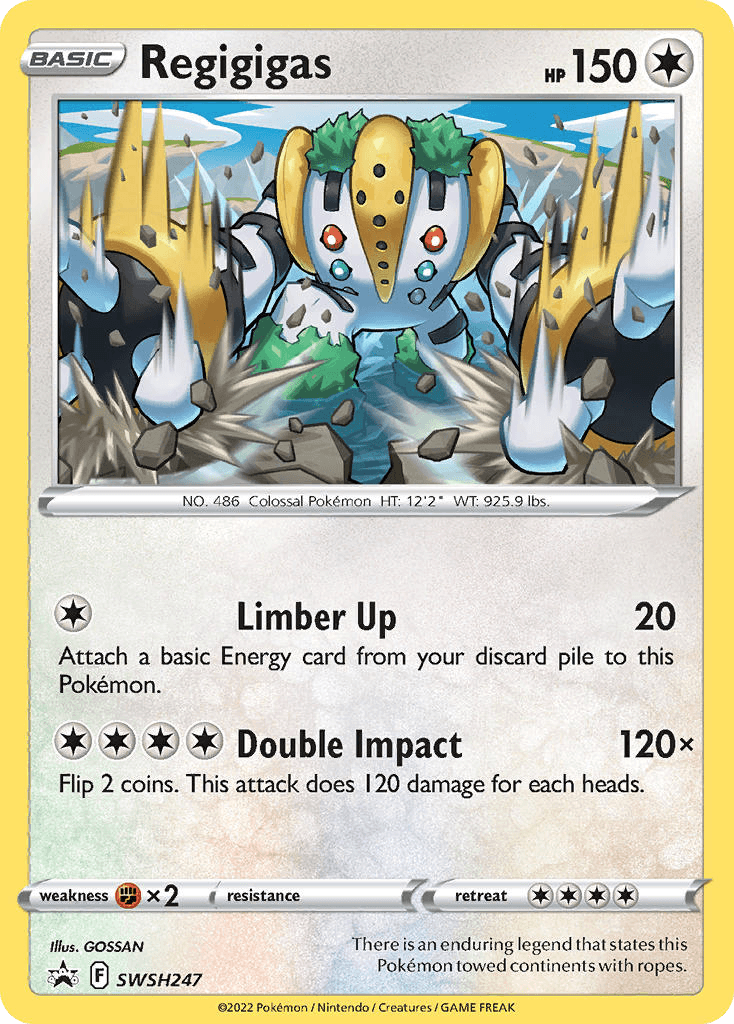 Regigigas SWSH Black Star Promos