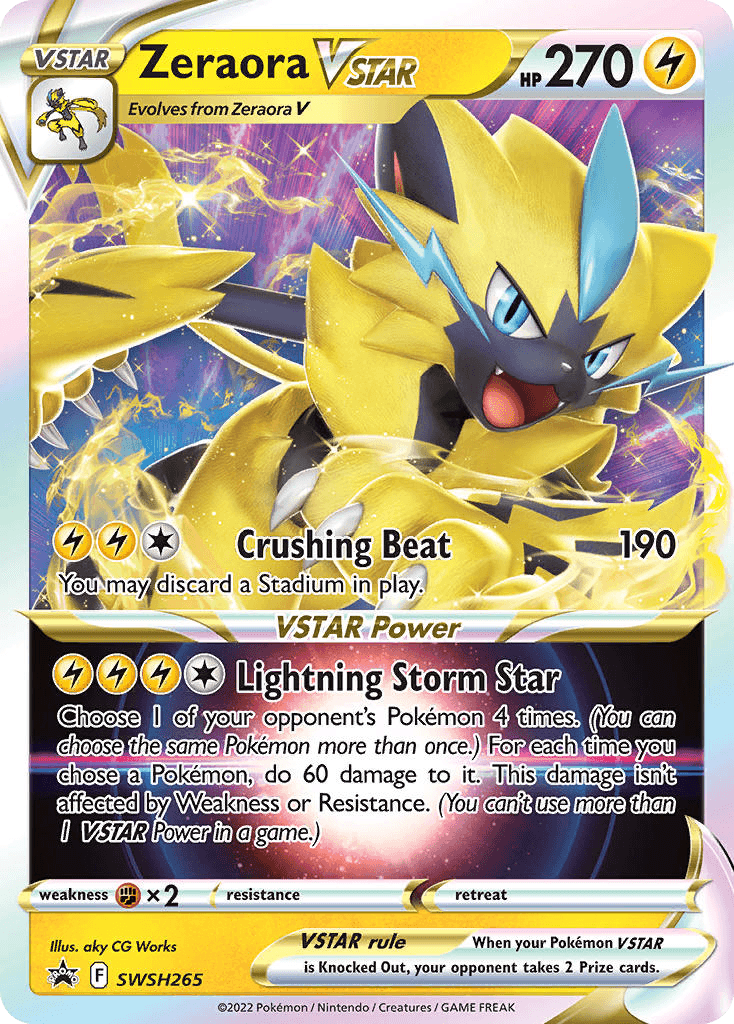 Zeraora VSTAR SWSH Black Star Promos