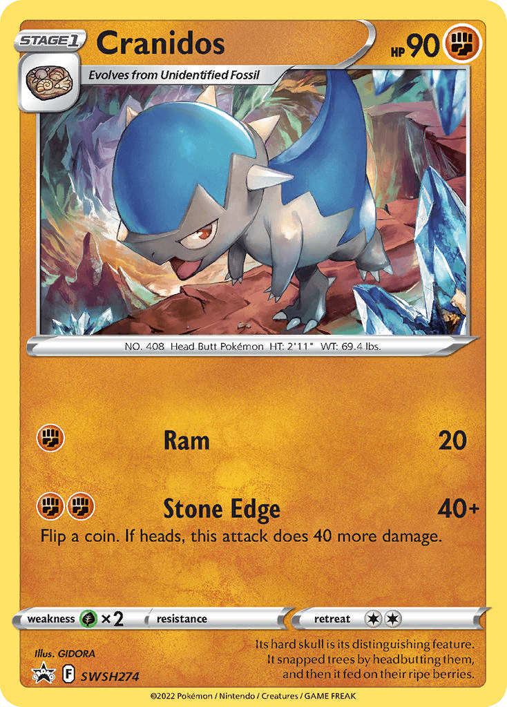 Cranidos SWSH Black Star Promos