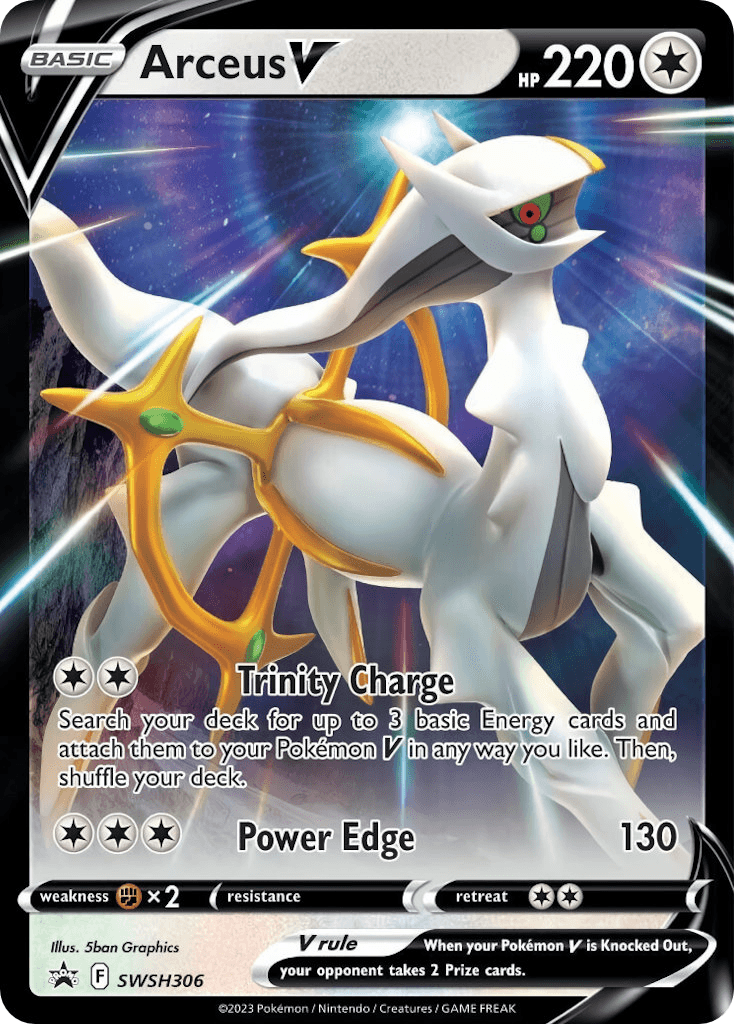 Arceus V SWSH Black Star Promos