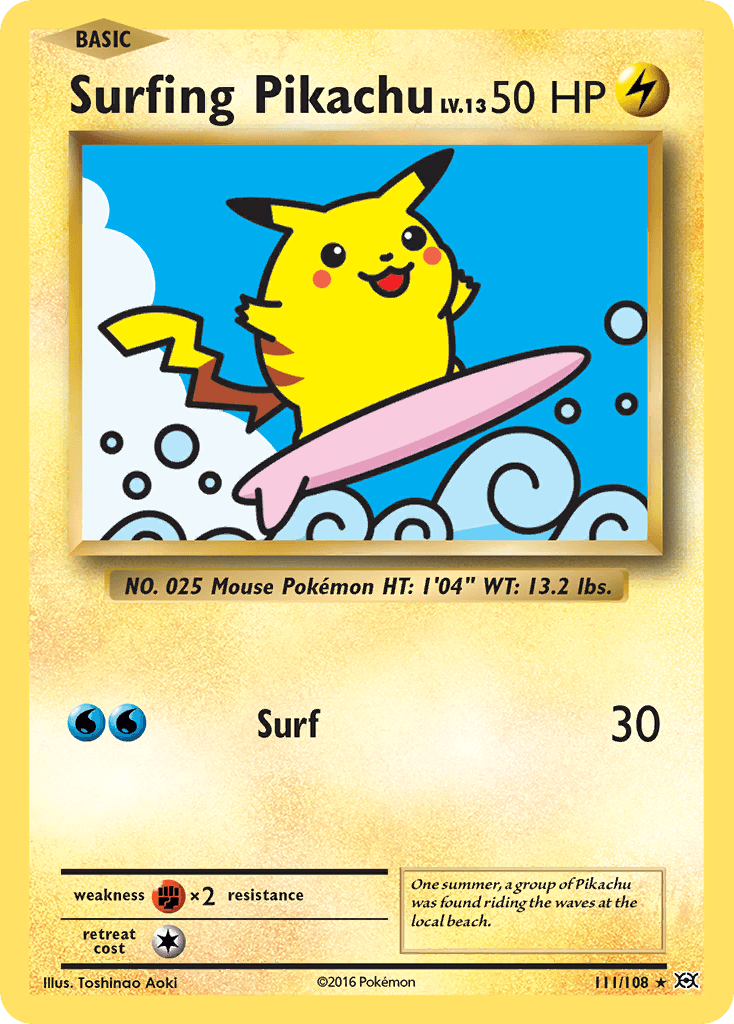 Surfing Pikachu Evolutions