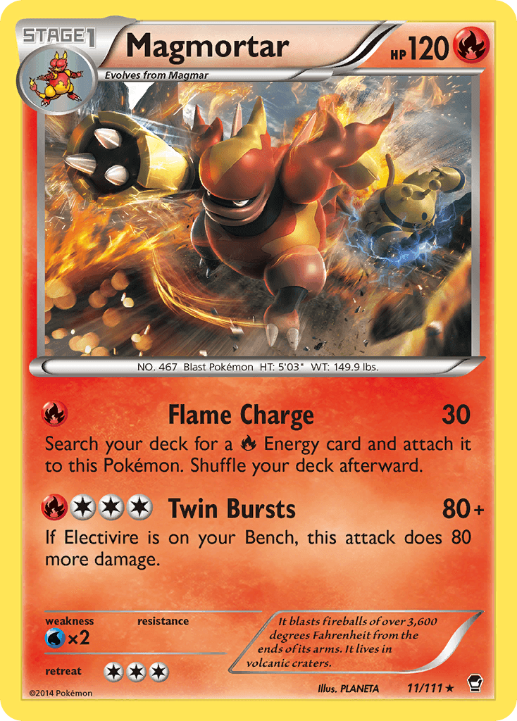 Magmortar Furious Fists