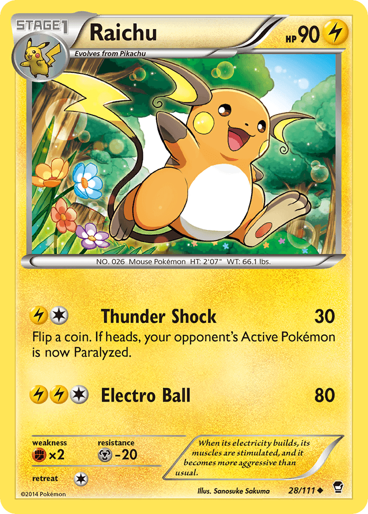 Raichu Furious Fists