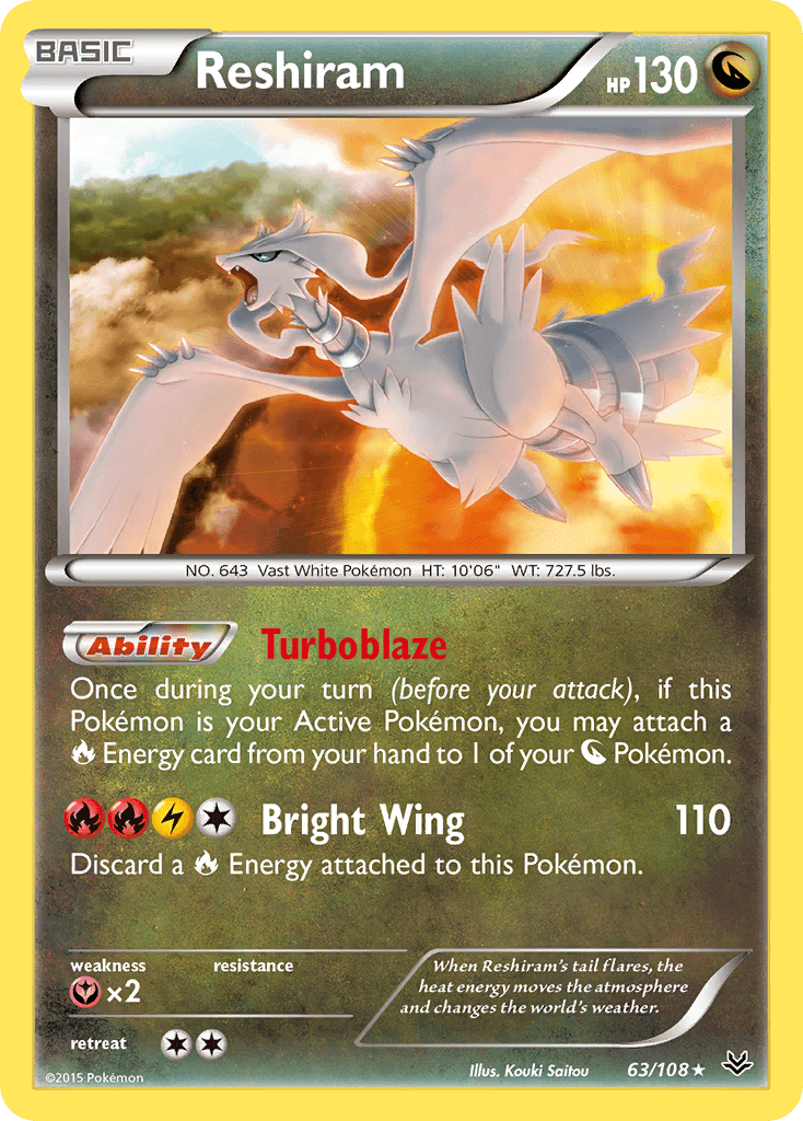 Reshiram Roaring Skies