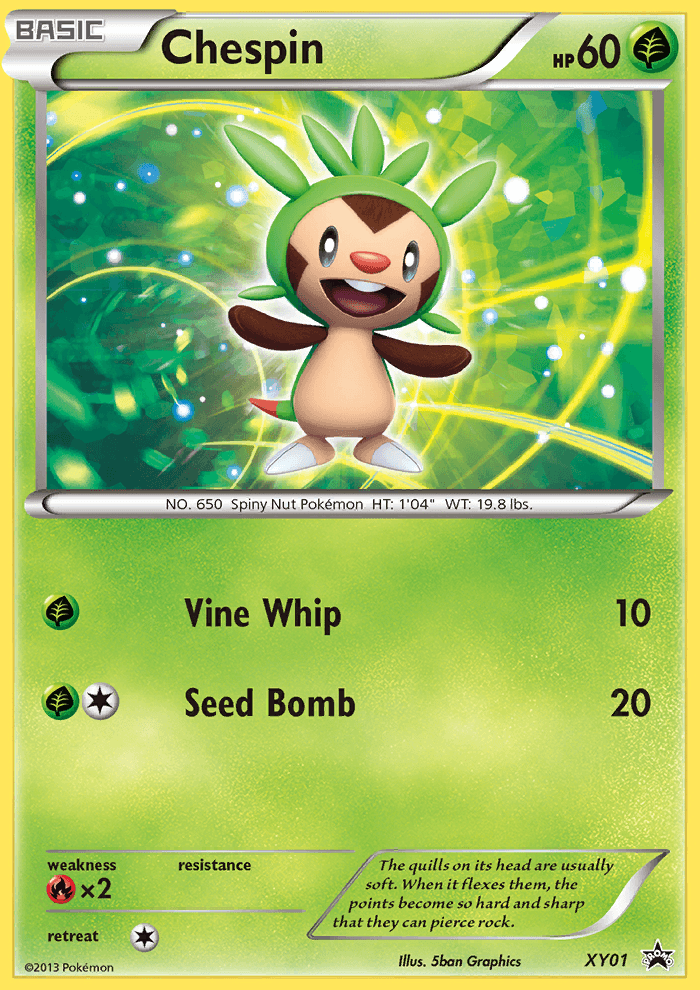 Chespin XY Black Star Promos