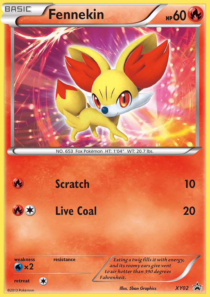 Fennekin XY Black Star Promos