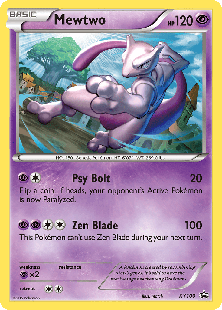 Mewtwo XY Black Star Promos