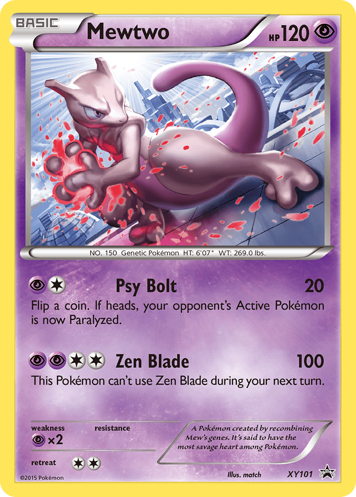 Mewtwo XY Black Star Promos