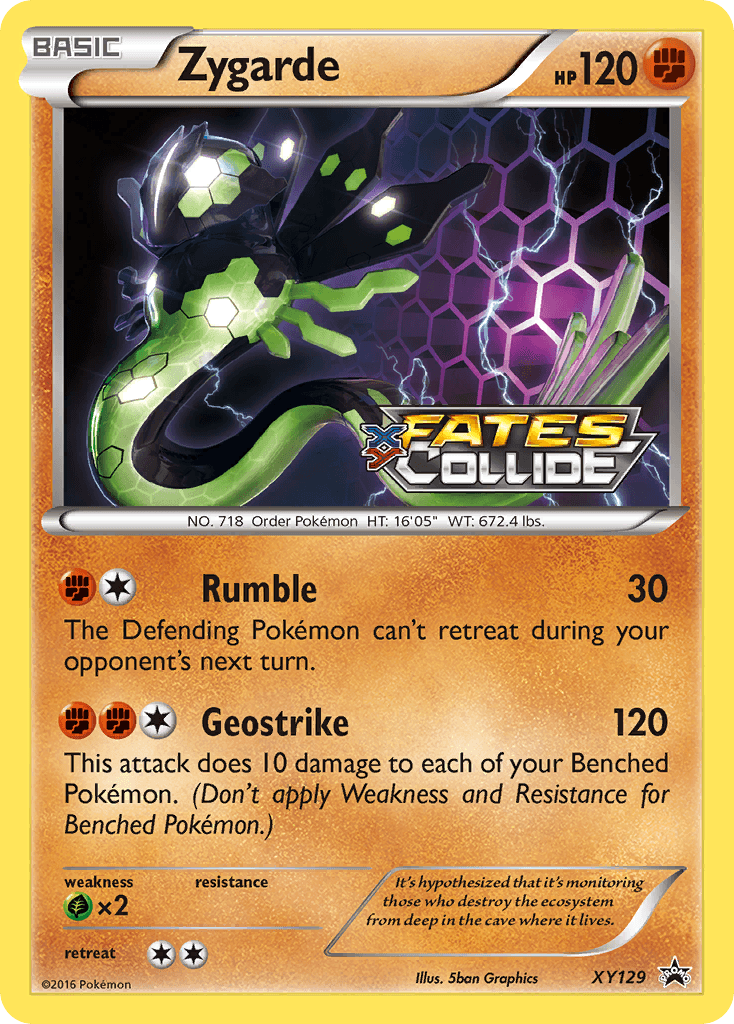 Zygarde XY Black Star Promos