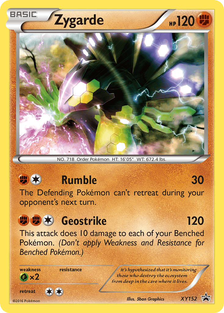 Zygarde XY Black Star Promos