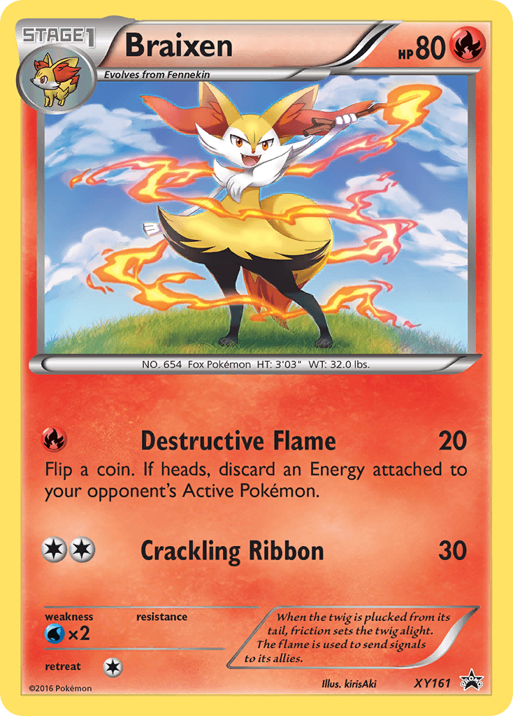 Braixen XY Black Star Promos
