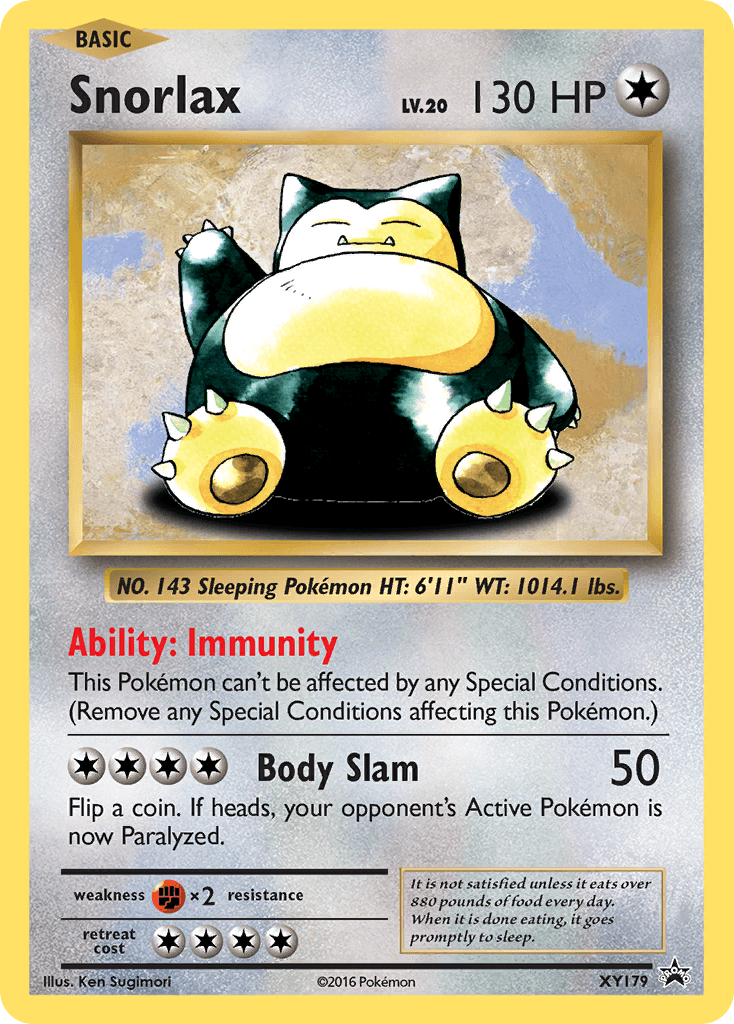Snorlax XY Black Star Promos
