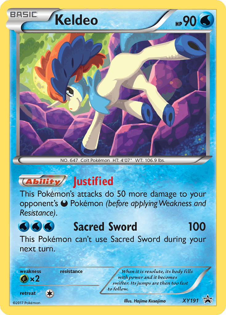 Keldeo XY Black Star Promos