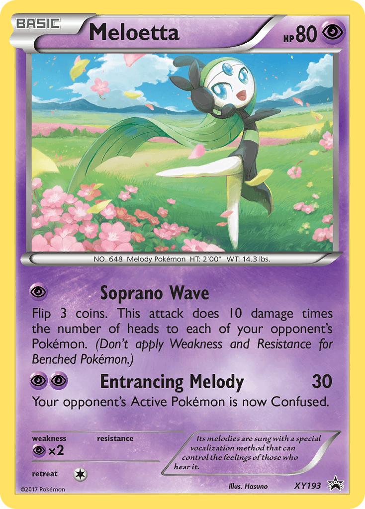 Meloetta XY Black Star Promos