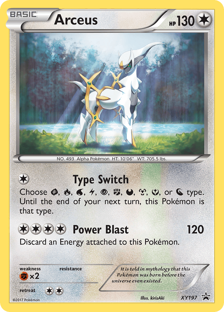 Arceus XY Black Star Promos