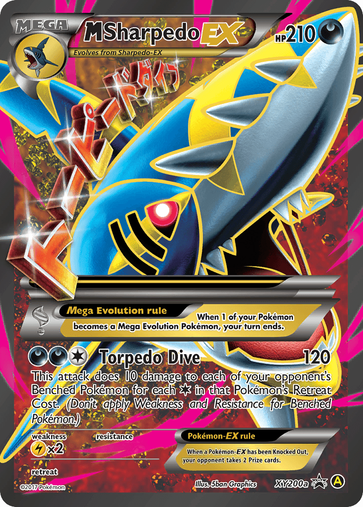 M Sharpedo-EX XY Black Star Promos