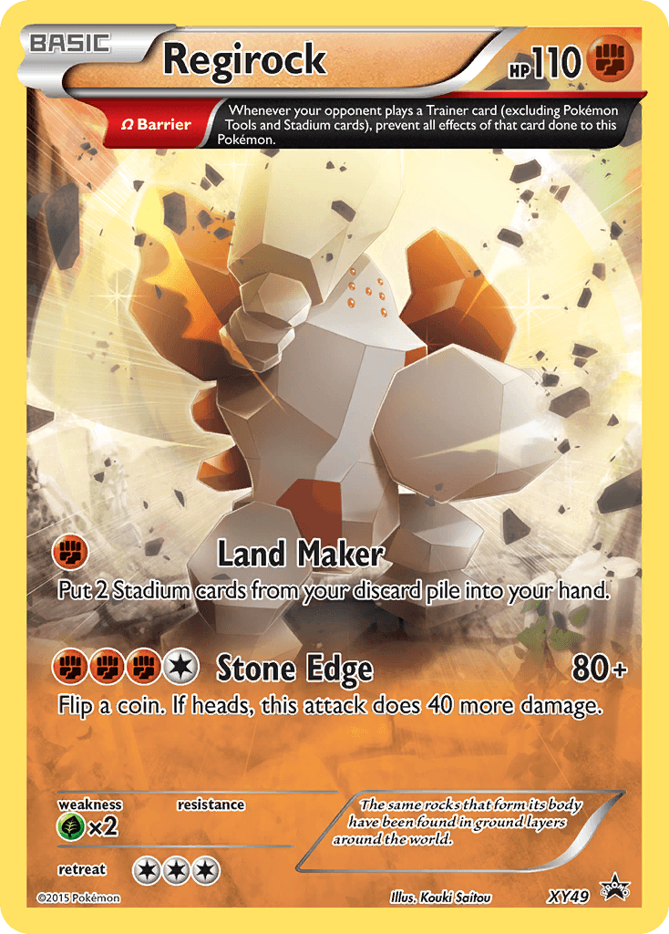 Regirock XY Black Star Promos