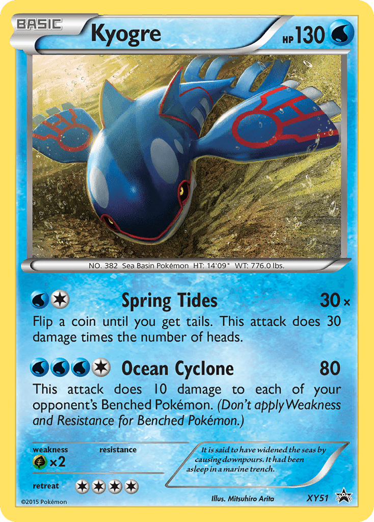 Kyogre XY Black Star Promos