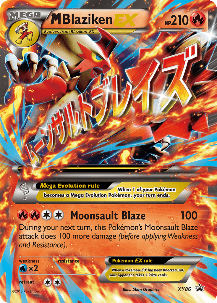 M Blaziken-EX XY Black Star Promos