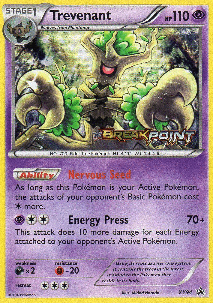 Trevenant XY Black Star Promos