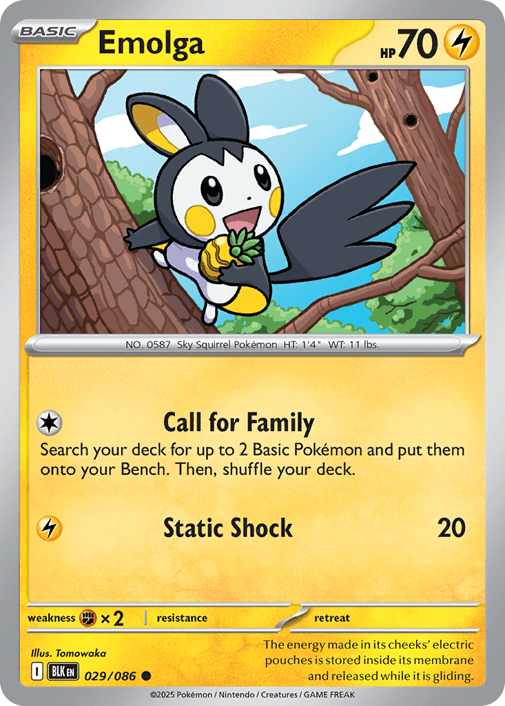 Emolga Black Bolt