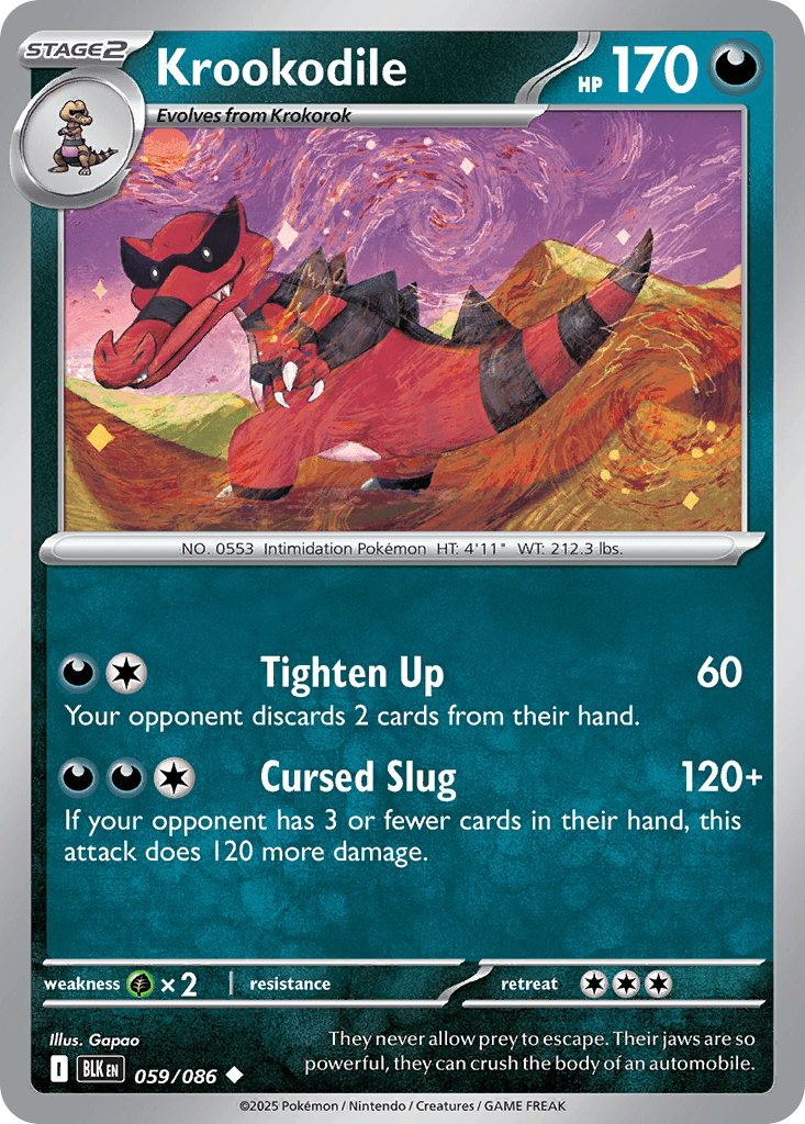 Krookodile Black Bolt